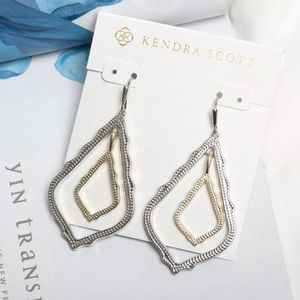 Kendra Scott Simon Silver & Gold Drop Earrings